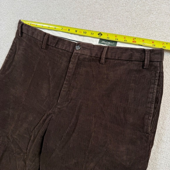 Eddie Bauer Mens Brown Corduroy Pants Classic Fit 38x34 Casual Trousers - Picture 7 of 9